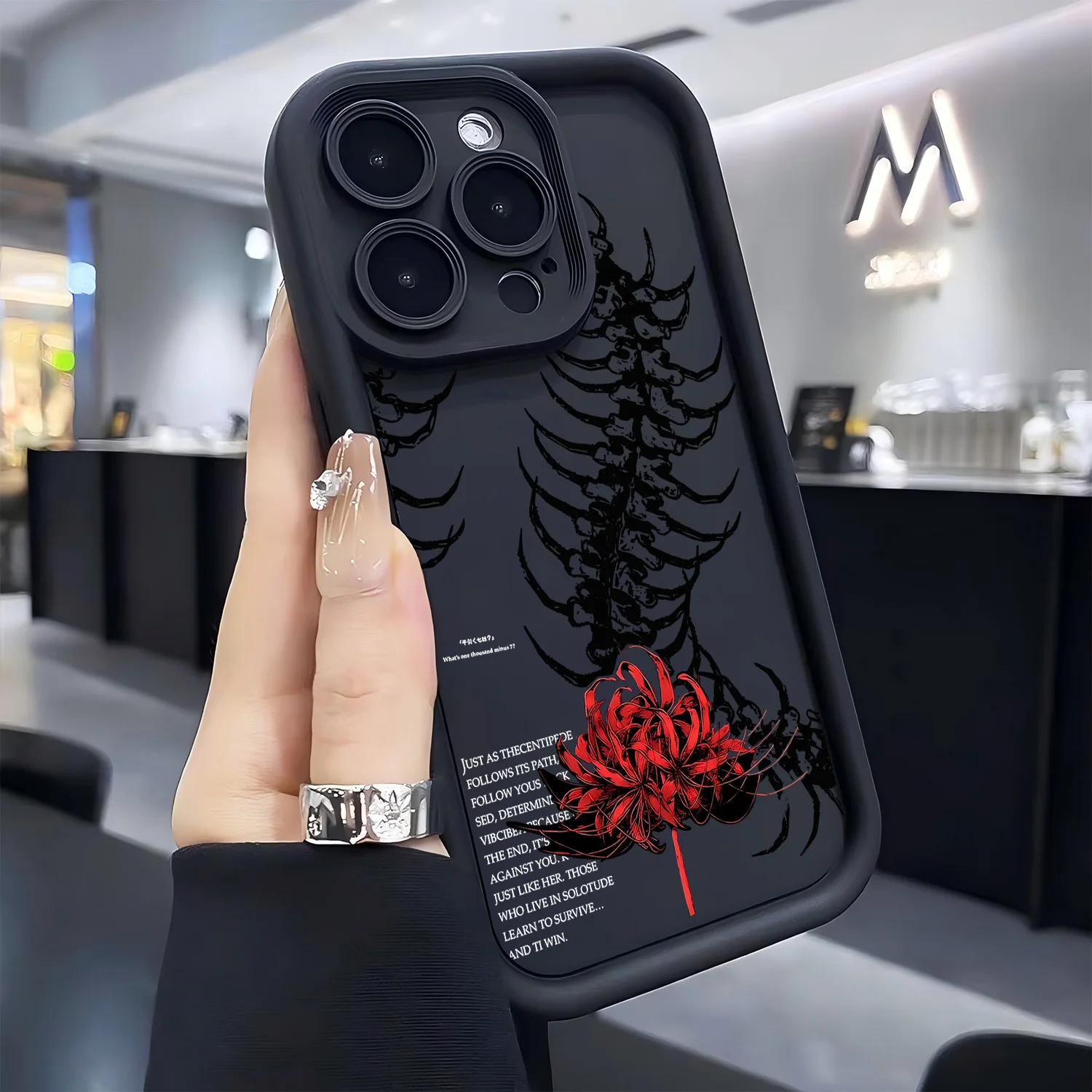 Anime Red Spider Lily T-Tokyo GhoulS Phone Case for iPhone 18 17e 17 16e 16 15 14 13 12 11 Air Pro Max Mini Plus Soft Back Cover