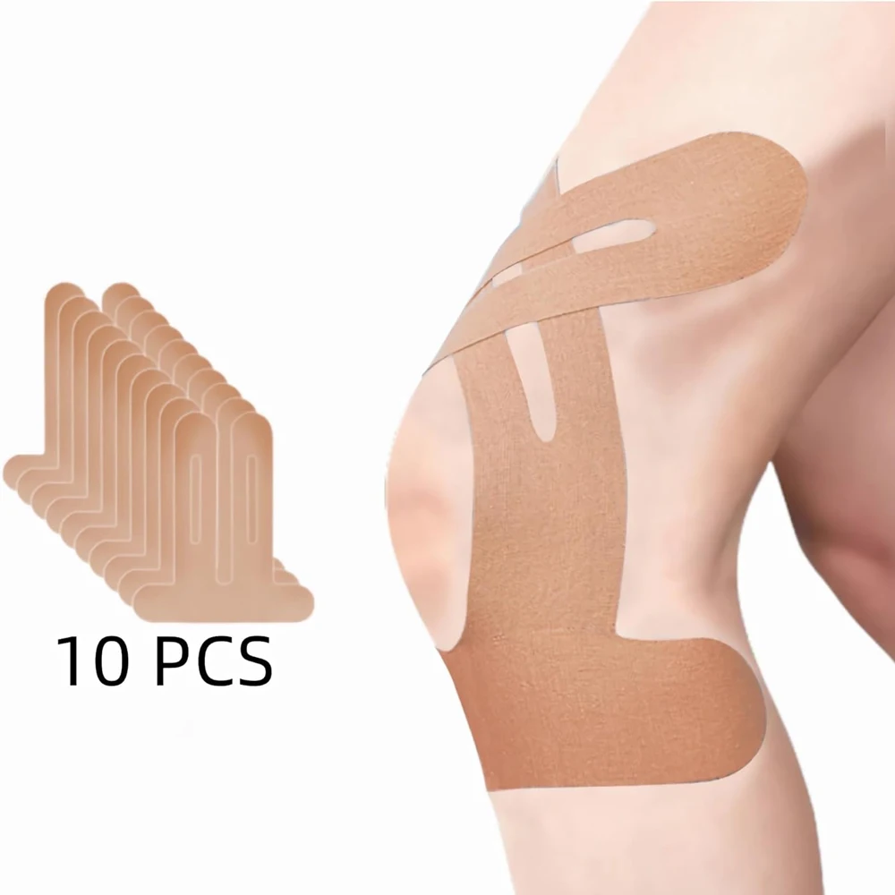 10PCS Kinesiology Tape for Knees,Waterproof & Elastic,Breathable Knee Tape,Athletic Tape Provide Support & Stability for Running