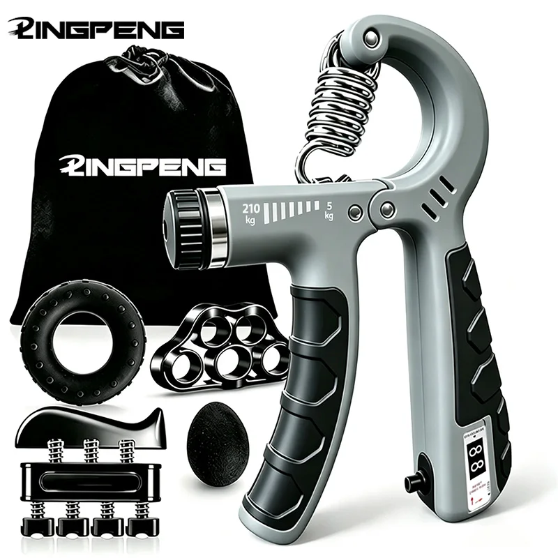 5KG-210KG Adjustable Heavy Hand Gripper Fitness Hand Exerciser Grip Wrist Training Finger Gripper Hand Strengthener Man or Women