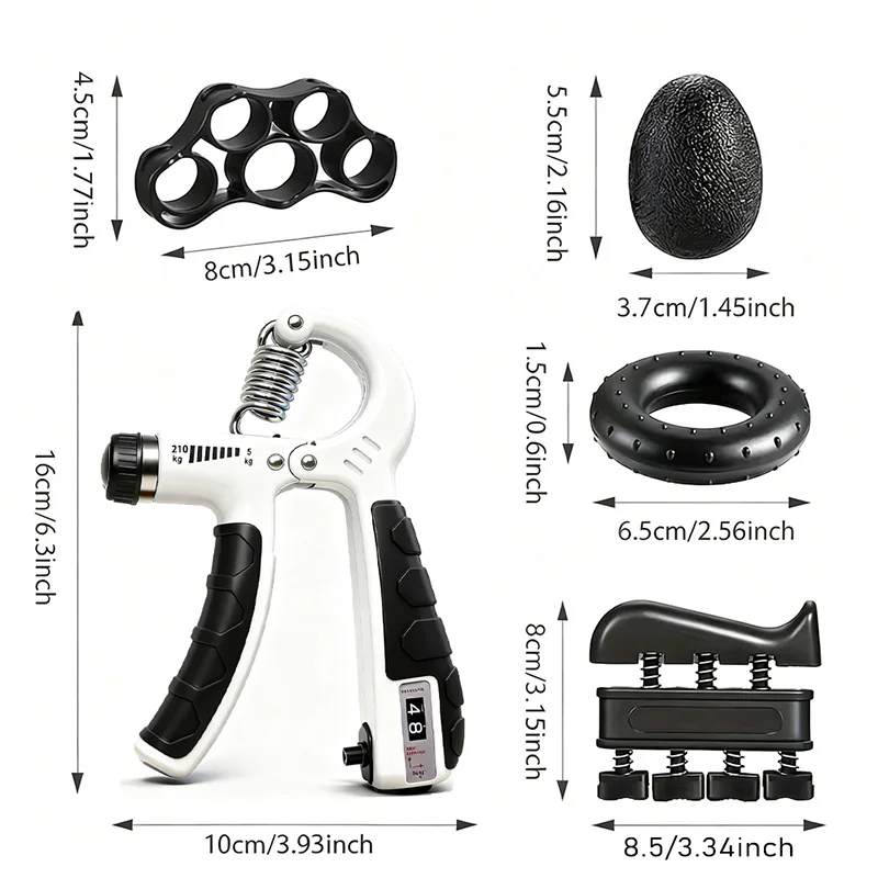 5KG-210KG Adjustable Heavy Hand Gripper Fitness Hand Exerciser Grip Wrist Training Finger Gripper Hand Strengthener Man or Women