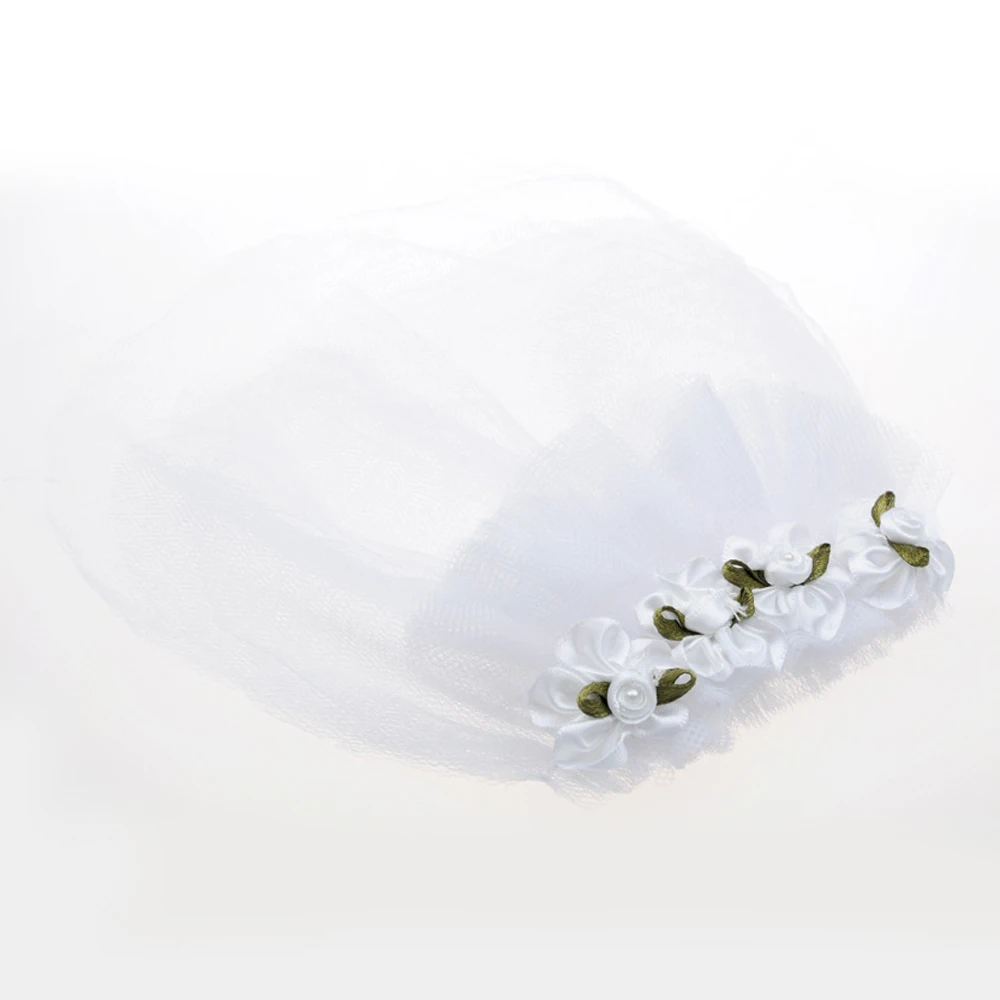 Flower Pet Veil Small Dog Wedding Decoration Bridal Hair Accessories Pets Yarn Cat Bride