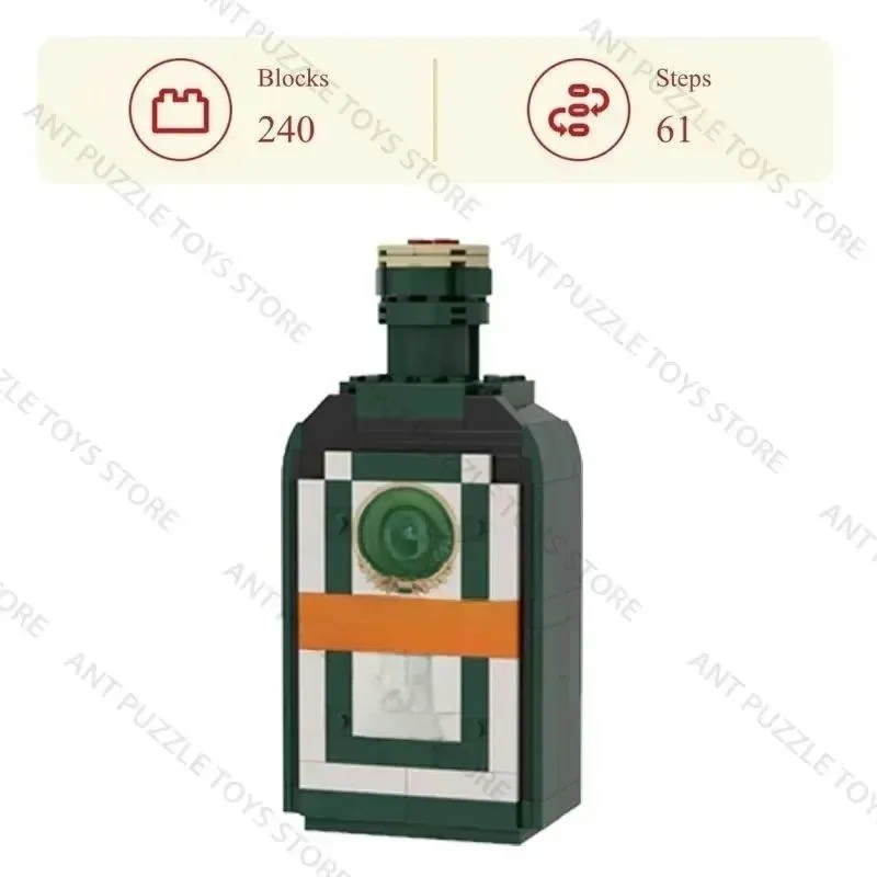 2026 Building Blocks Toys,Whiskey Bottle,Assemble Construction Toys,Puzzle Toys,Home Decor,Holiday Gifts 14+y,10 Styles in Stock