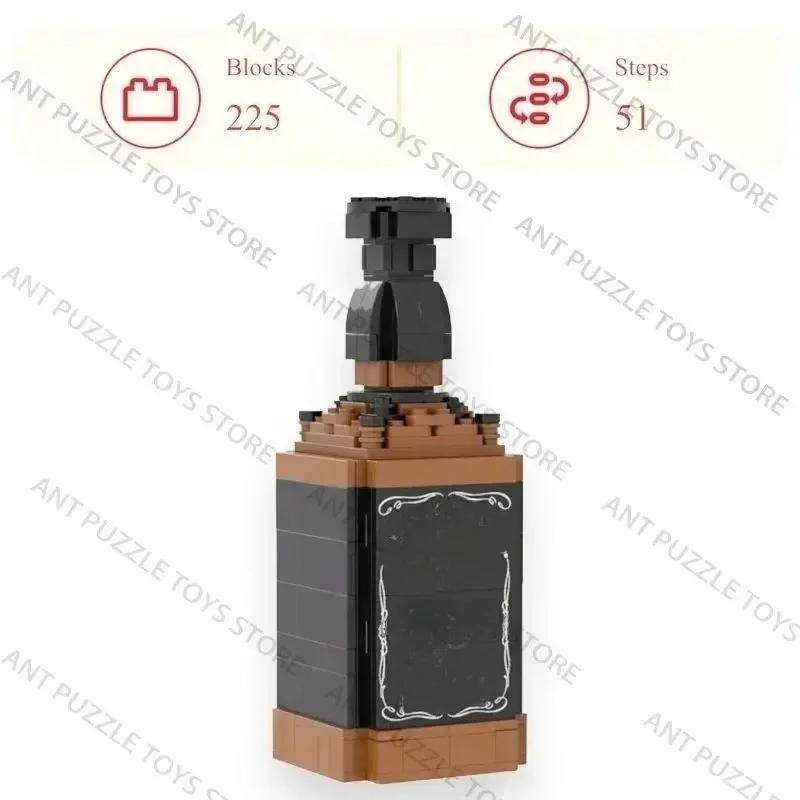 2026 Building Blocks Toys,Whiskey Bottle,Assemble Construction Toys,Puzzle Toys,Home Decor,Holiday Gifts 14+y,10 Styles in Stock