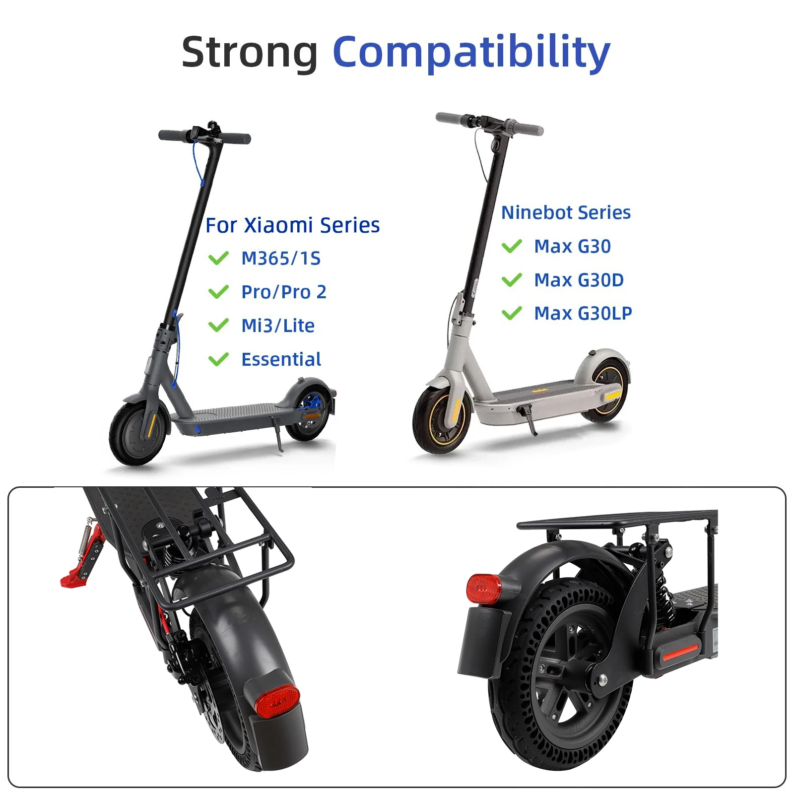 ULIP Rear Suspension Fender for Xiaomi Ninebot Series Rear Shock Absorber Fender Rear Suspension Mudguard Accessories Replace
