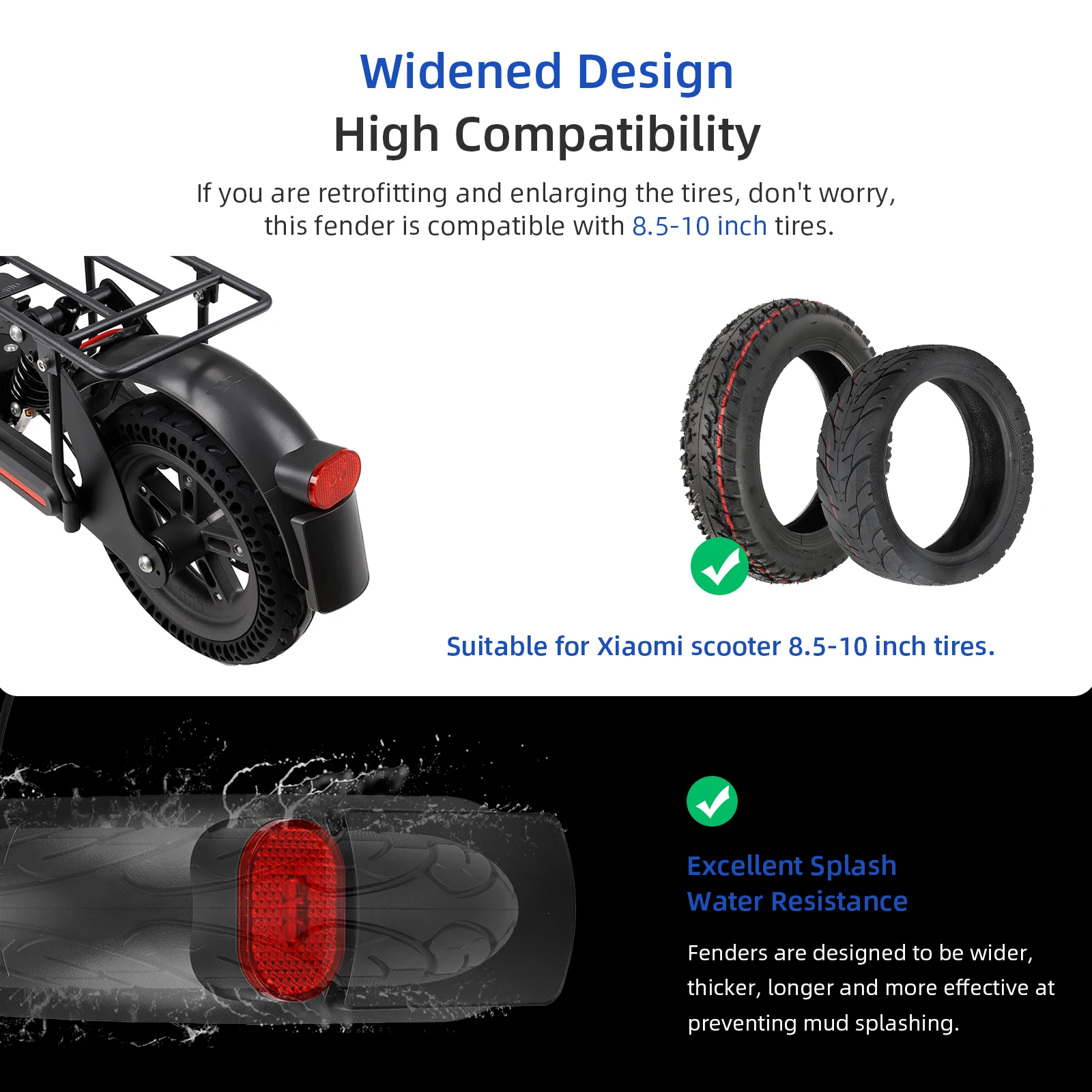 ULIP Rear Suspension Fender for Xiaomi Ninebot Series Rear Shock Absorber Fender Rear Suspension Mudguard Accessories Replace