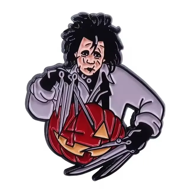 Halloween Horror Movie Anime Enamel Cartoon Pin Lapel Pins for Backpack Brooch for Clothes Accessories Jewelry Gift