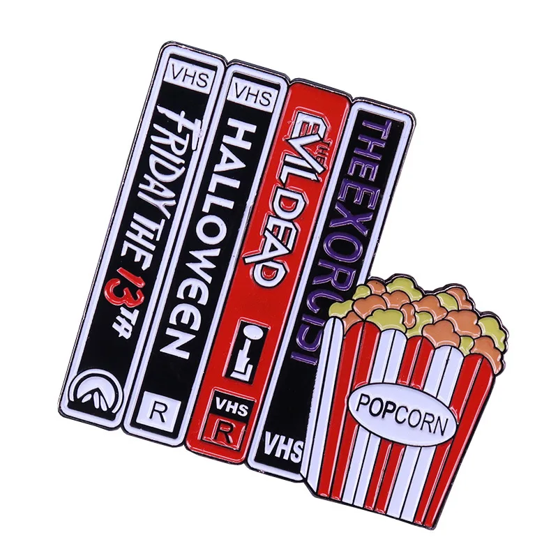 Halloween Horror Movie Anime Enamel Cartoon Pin Lapel Pins for Backpack Brooch for Clothes Accessories Jewelry Gift