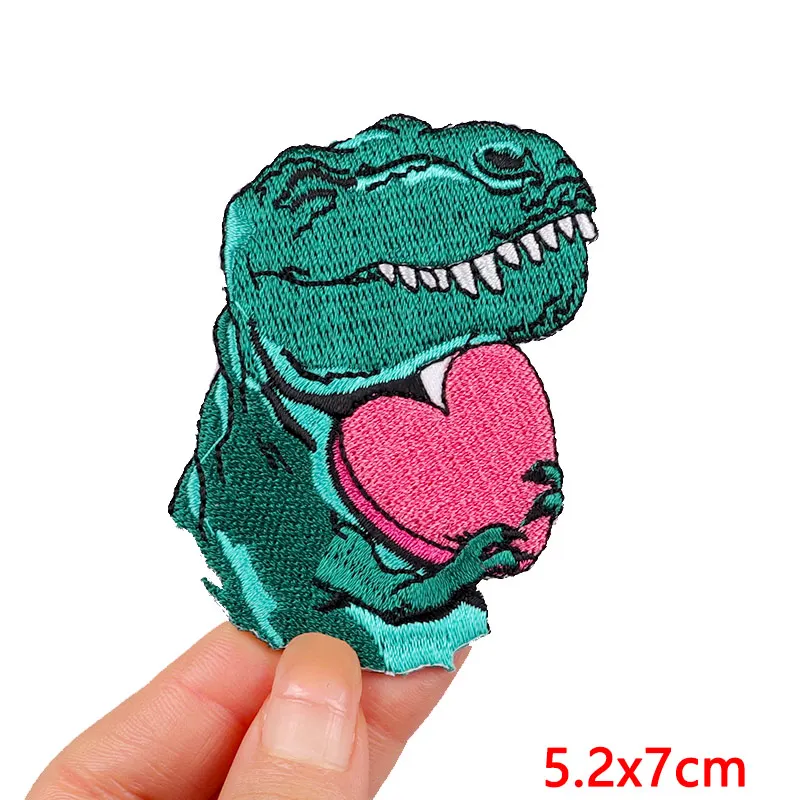 Animal Frog Duck Cat Embroidered Patches For Clothing Thermoadhesive Patches DIY Iron On Patches On Clothes Sticker Jacket Badge