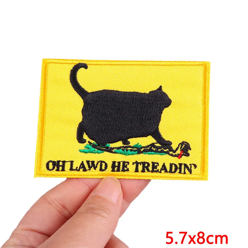 Animal Frog Duck Cat Embroidered Patches For Clothing Thermoadhesive Patches DIY Iron On Patches On Clothes Sticker Jacket Badge