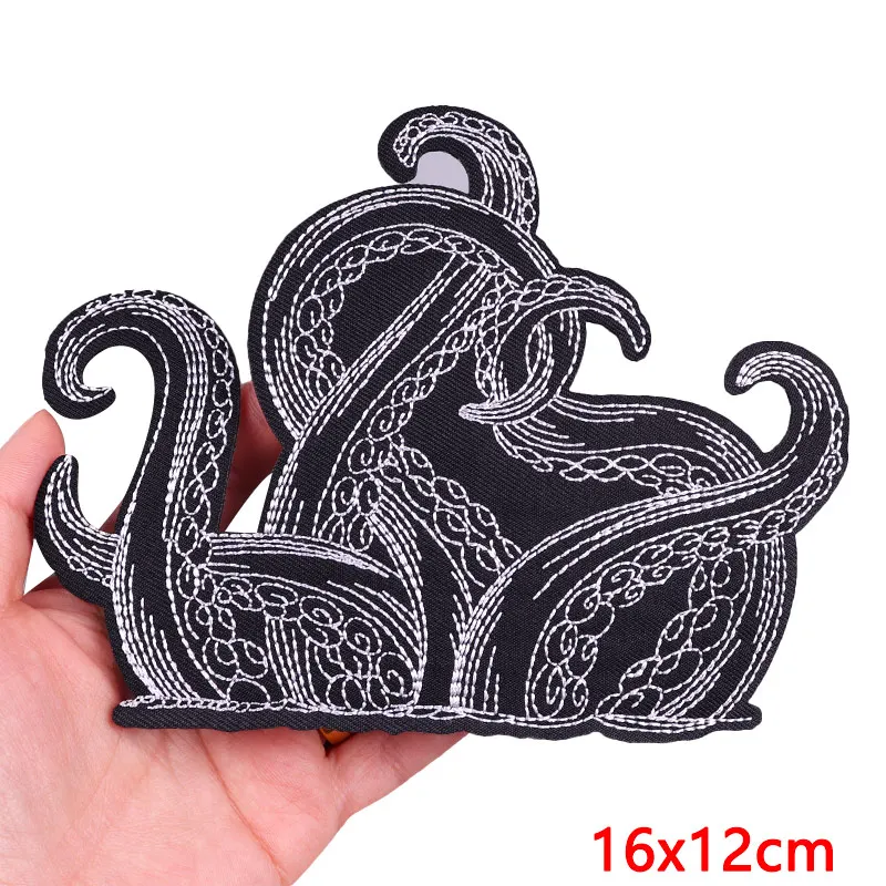Animal Frog Duck Cat Embroidered Patches For Clothing Thermoadhesive Patches DIY Iron On Patches On Clothes Sticker Jacket Badge