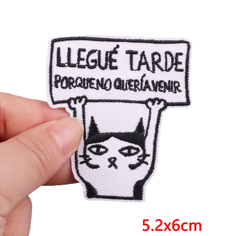 Animal Frog Duck Cat Embroidered Patches For Clothing Thermoadhesive Patches DIY Iron On Patches On Clothes Sticker Jacket Badge