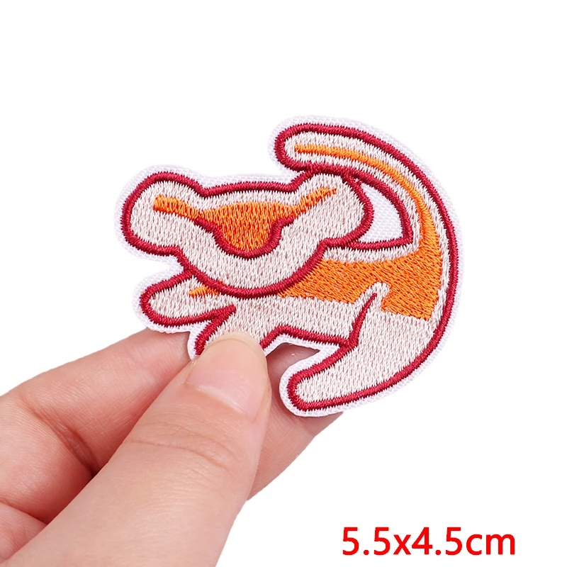 Animal Frog Duck Cat Embroidered Patches For Clothing Thermoadhesive Patches DIY Iron On Patches On Clothes Sticker Jacket Badge