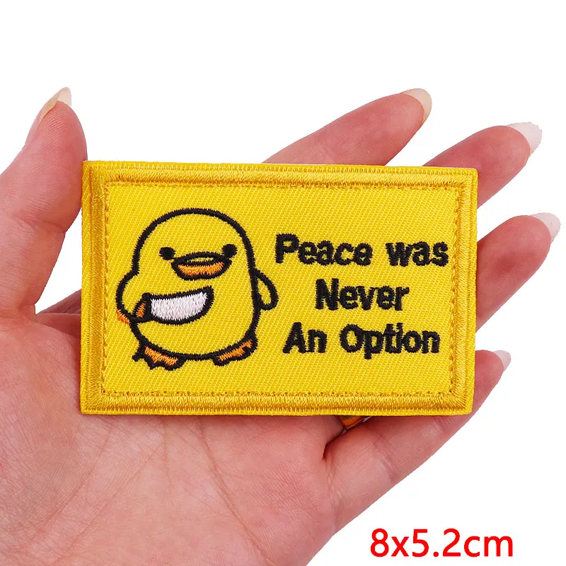 Animal Frog Duck Cat Embroidered Patches For Clothing Thermoadhesive Patches DIY Iron On Patches On Clothes Sticker Jacket Badge