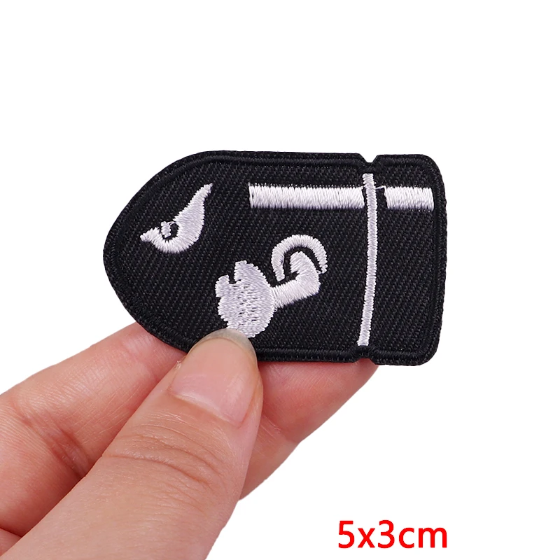 Animal Frog Duck Cat Embroidered Patches For Clothing Thermoadhesive Patches DIY Iron On Patches On Clothes Sticker Jacket Badge