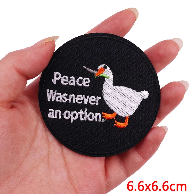 Animal Frog Duck Cat Embroidered Patches For Clothing Thermoadhesive Patches DIY Iron On Patches On Clothes Sticker Jacket Badge