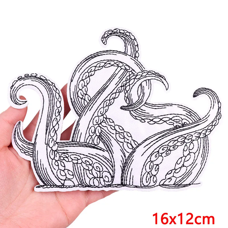Animal Frog Duck Cat Embroidered Patches For Clothing Thermoadhesive Patches DIY Iron On Patches On Clothes Sticker Jacket Badge