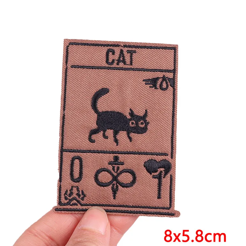 Animal Frog Duck Cat Embroidered Patches For Clothing Thermoadhesive Patches DIY Iron On Patches On Clothes Sticker Jacket Badge