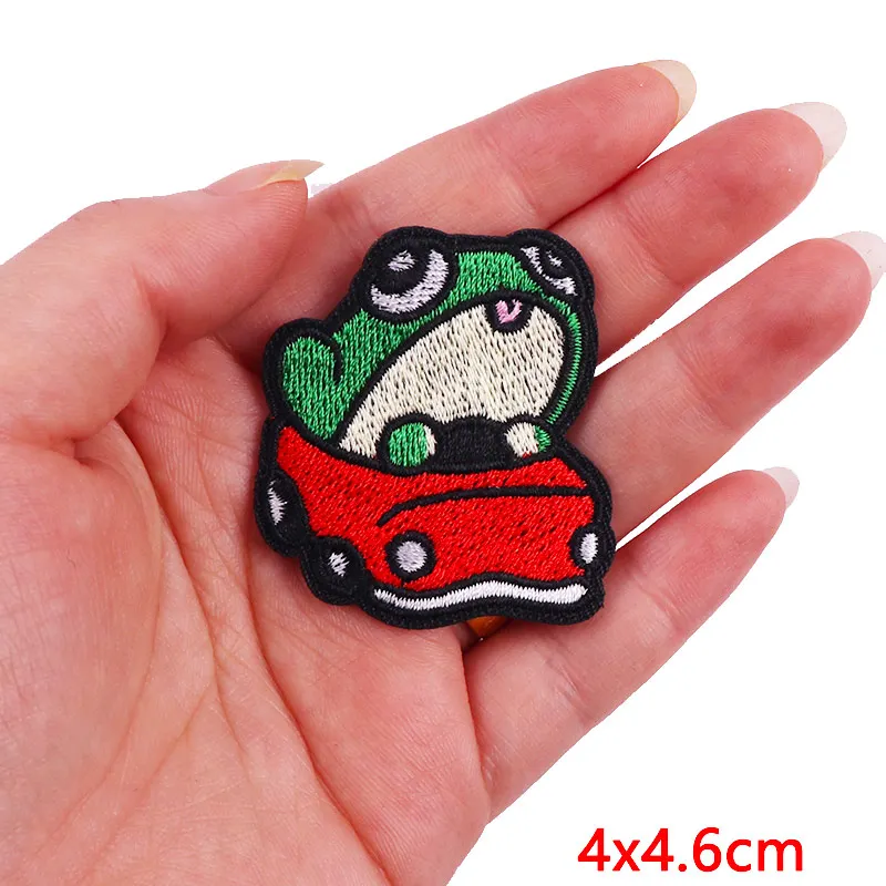 Animal Frog Duck Cat Embroidered Patches For Clothing Thermoadhesive Patches DIY Iron On Patches On Clothes Sticker Jacket Badge