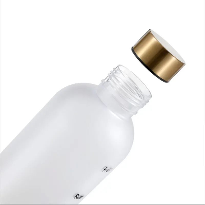 1 Liters Water Bottle Motivational Drinking Bottle Sports Water Bottles With Time Marker Stickers Portable Reusable Plastic Cups