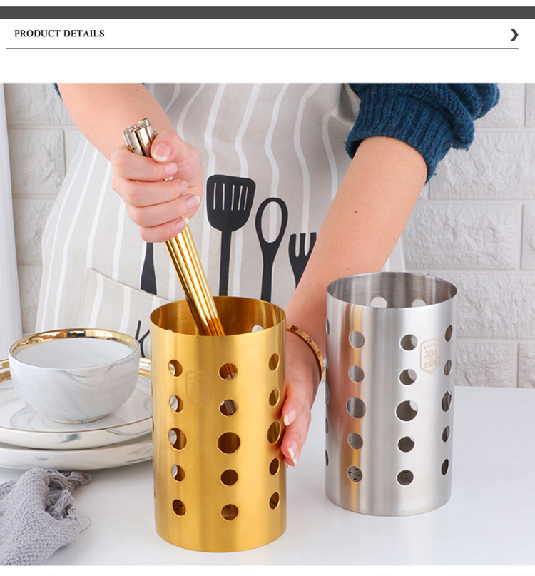 1/7pc Stainless Steel Kitchen Utensils Chopsticks Tube Soup Ladle Colander Set Gold Cooking Tool Set Egg Stirrer Kitchenware Set