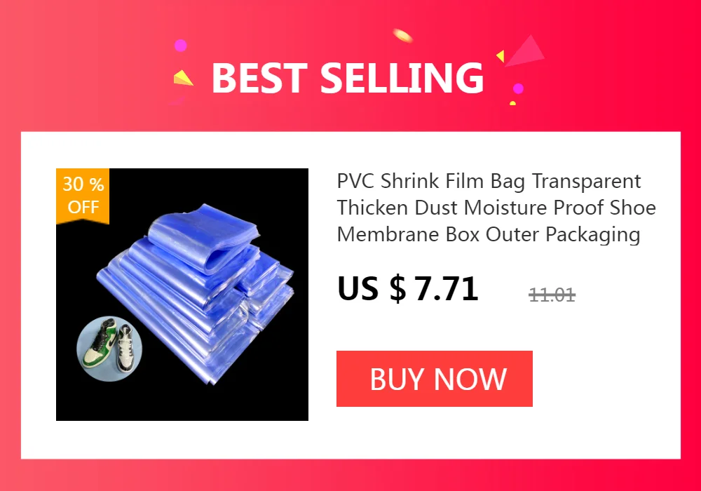 PVC heat Shrink Clear Film Membrane Plastic Cosmetic Book Box shoes Packaging Canister Hot Shrinkable tube Transparent cylinder