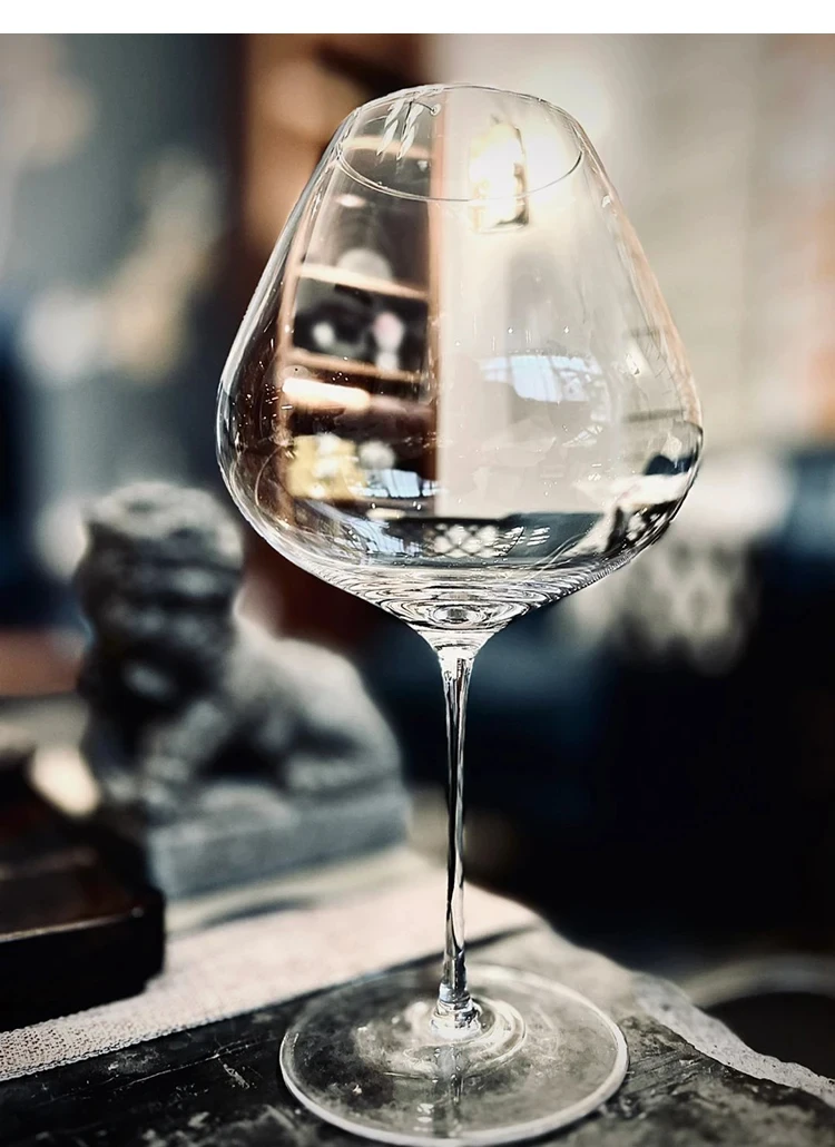 France Sydonios Style Upscale Burgundy Cup Crystal Handmade Extremely Thin Wine Glass Aroma Enlarge Goblet