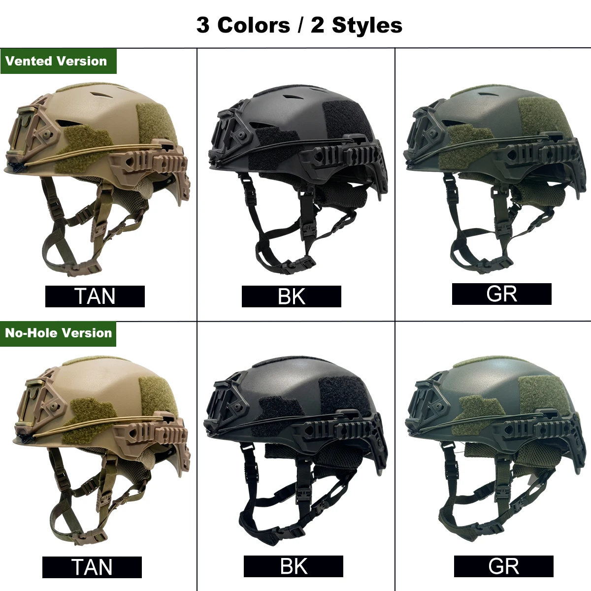 Wendy's Helmet 3.0 Thickened Tactical Airgun Safety Ballistic Helmet Adjustable Outdoor Hunting CS Sports Bike Equipment