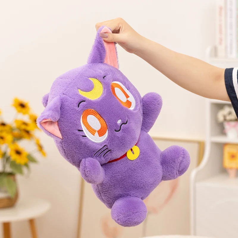 Japan Anime Sailor Moon Plush Cat Toys Kitten Stuffed Doll Girlish Kawaii Room Decor Stuffed Kawaii Gifts For Girlfriend