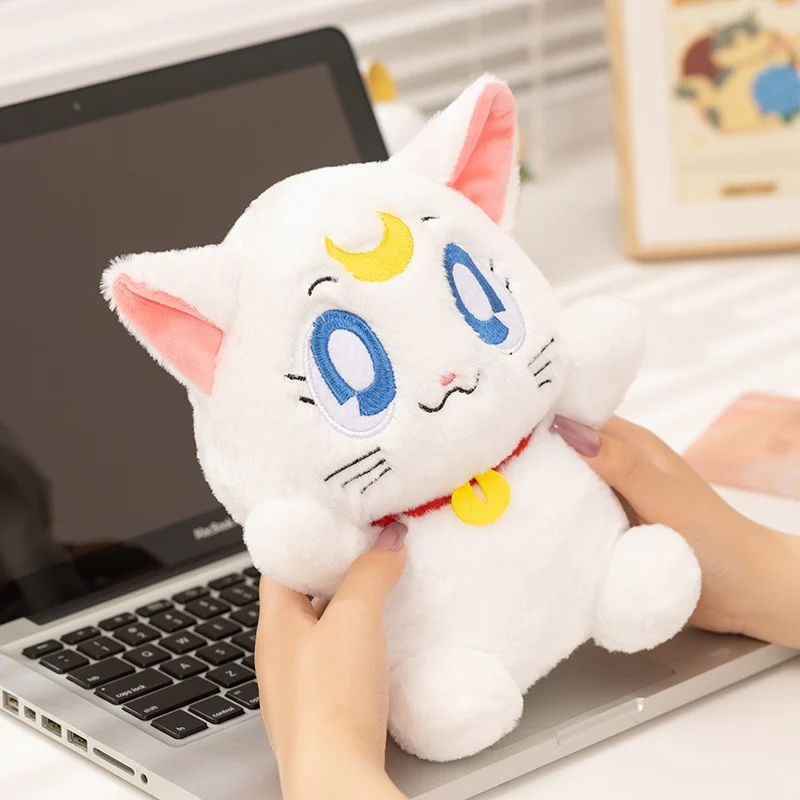 Japan Anime Sailor Moon Plush Cat Toys Kitten Stuffed Doll Girlish Kawaii Room Decor Stuffed Kawaii Gifts For Girlfriend