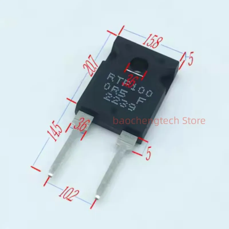 100WATT 5R 10R 15R 75R 100R 250R Thick Film Non-Inductive Resistor 0.05ohms to 50Kohms High-Power TO247 Substitute MP9100-1%