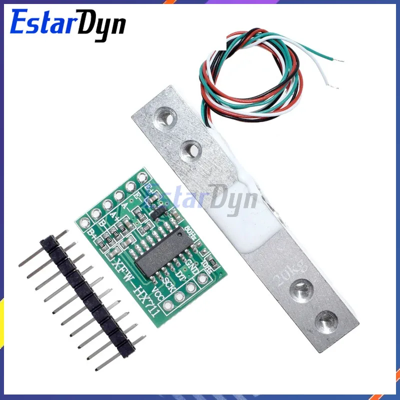 Estardyn Load Cell 1KG 5KG 10KG 20KG HX711 AD Module Weight Sensor Electronic Scale Aluminum Alloy Weighing Pressure Sensor