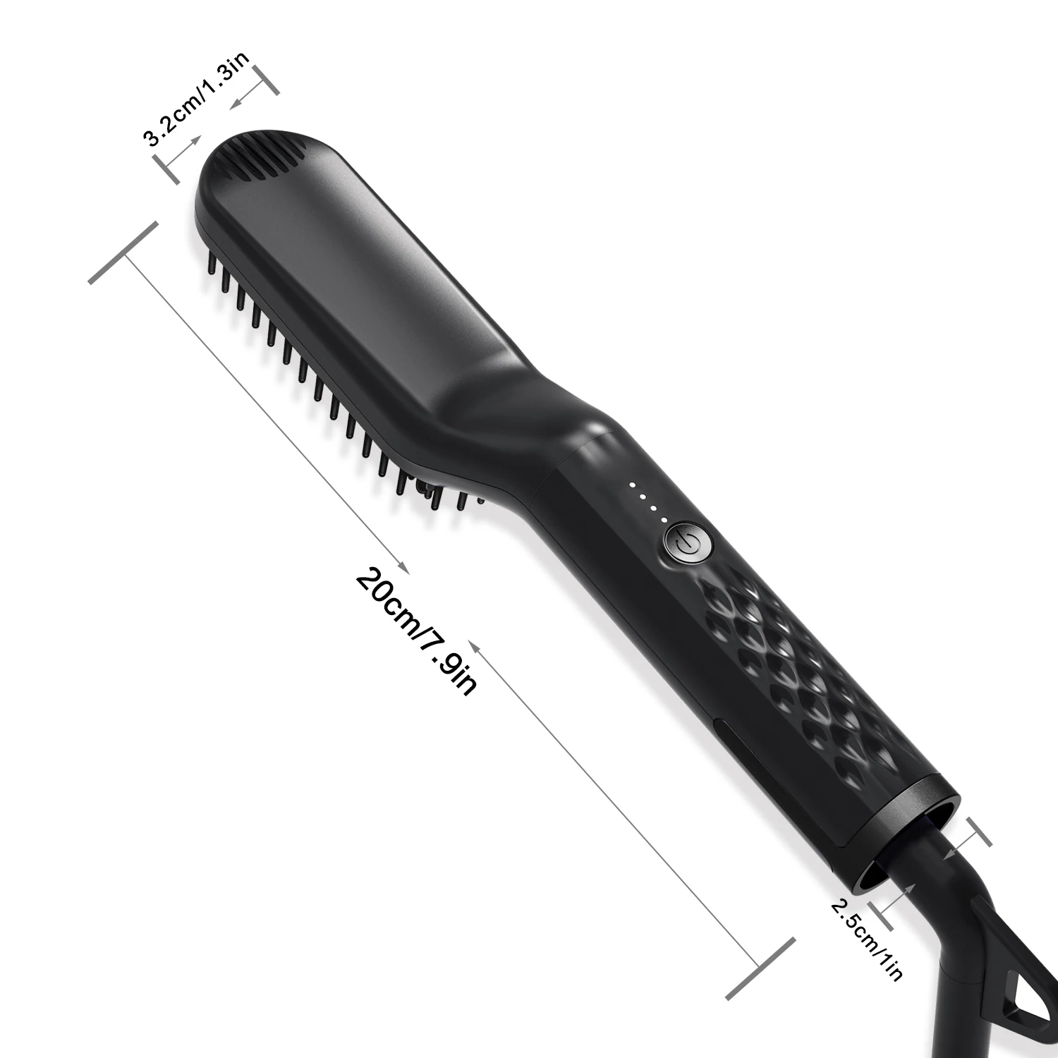 Hair Straightening Brush Hot Comb Straightener Electric Negative Ion Heating Comb For Men Beard Wet Dry Use Quick Hair Styler
