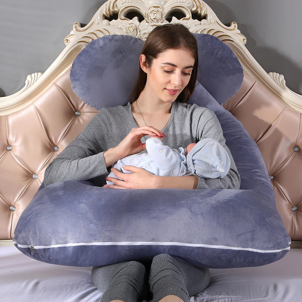 PANGDUBE Pregnancy Pillow 130x70cm Waist Support for Pregnant Women Sleeping Nursing Cushion Breastfeeding Maternity Body Pillow
