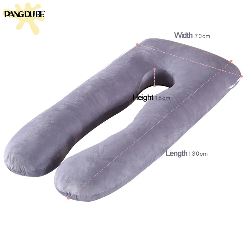 PANGDUBE Pregnancy Pillow 130x70cm Waist Support for Pregnant Women Sleeping Nursing Cushion Breastfeeding Maternity Body Pillow