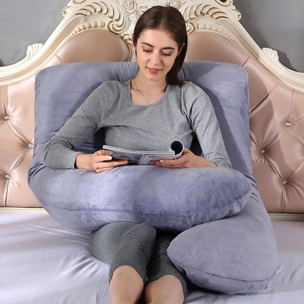 PANGDUBE Pregnancy Pillow 130x70cm Waist Support for Pregnant Women Sleeping Nursing Cushion Breastfeeding Maternity Body Pillow
