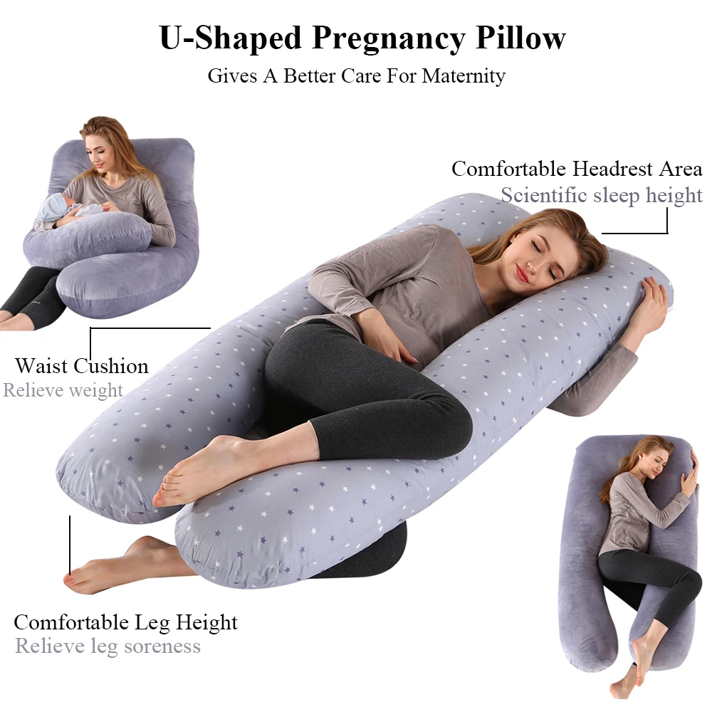 PANGDUBE Pregnancy Pillow 130x70cm Waist Support for Pregnant Women Sleeping Nursing Cushion Breastfeeding Maternity Body Pillow