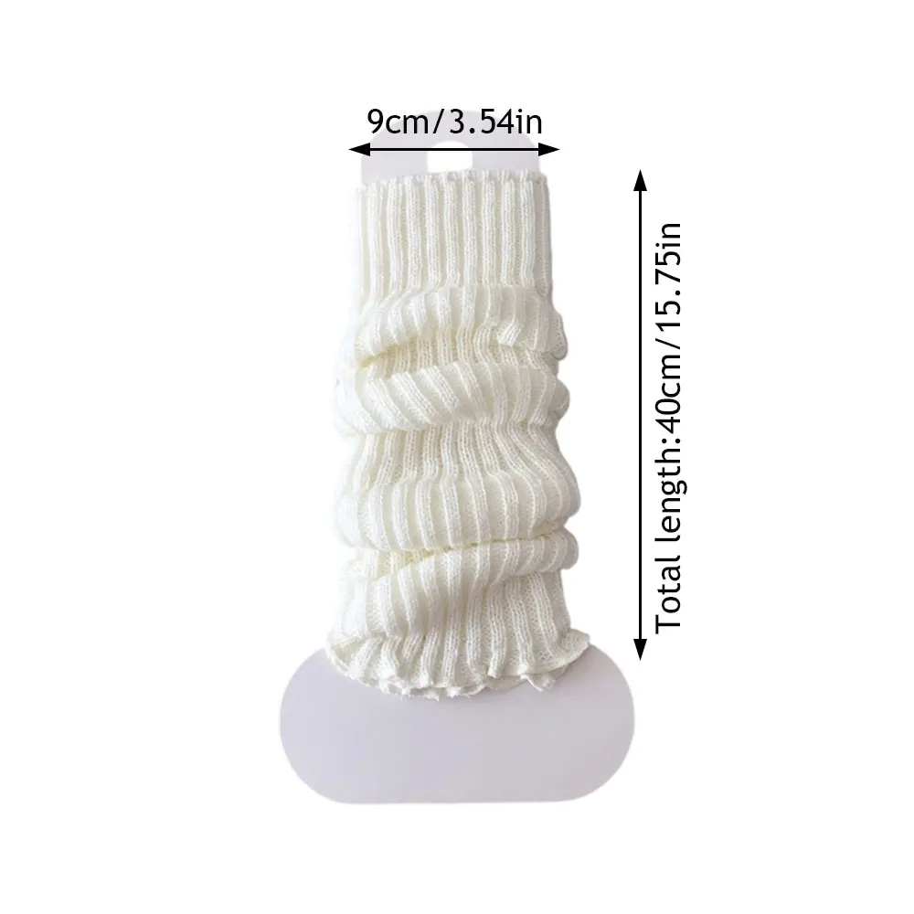 Autumn And Winter Women Leg Warmers Classic Black White Lolita Knitted Foot Cover Long Socks JK Japanese Sweet Leg Warmers Girls
