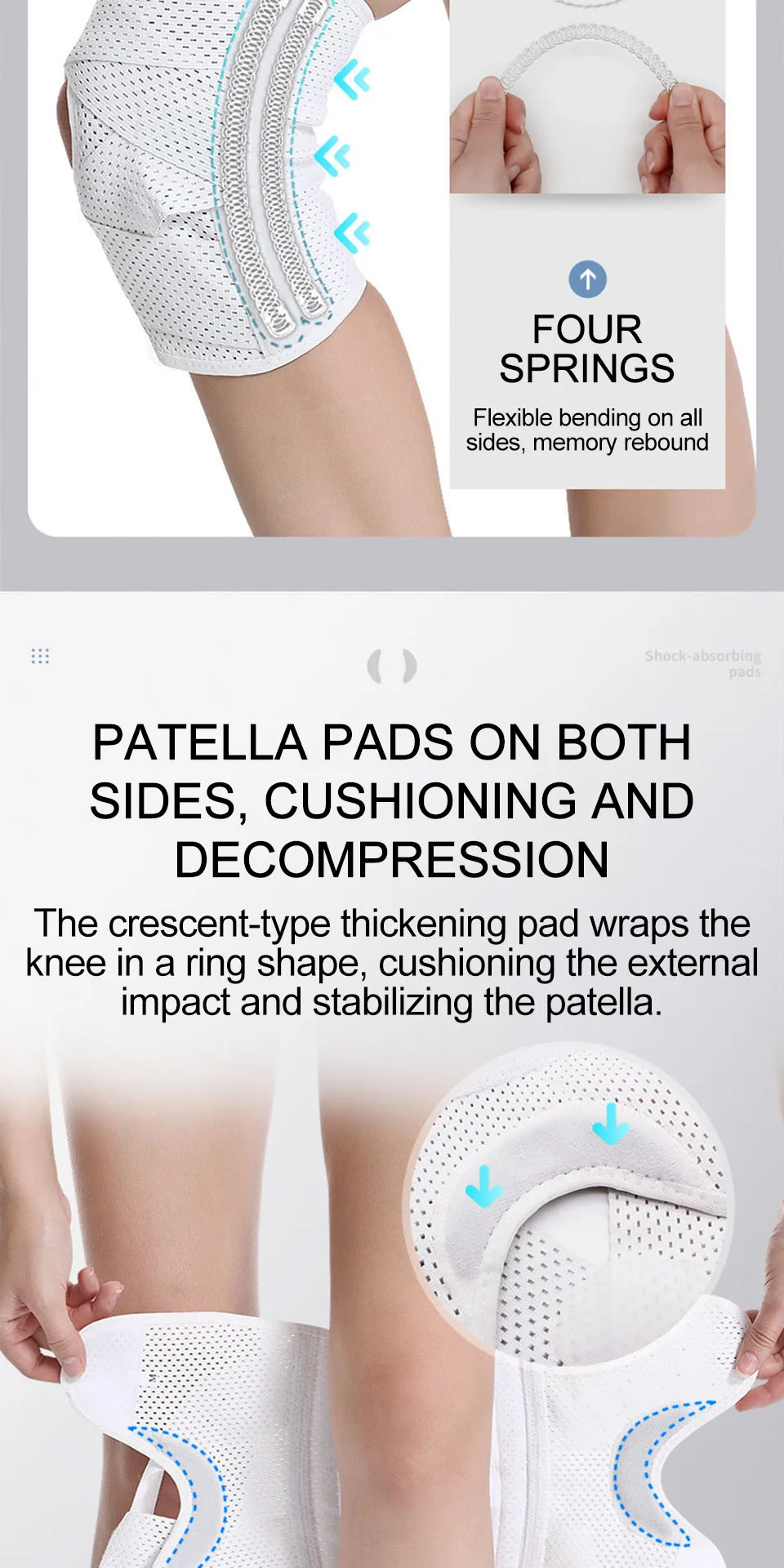 AOLIKES 1PCS Compression Knee Pad For Relieve Meniscal Tear Knee Pain Arthritis Joint Pain Relief Breathable Knee Support