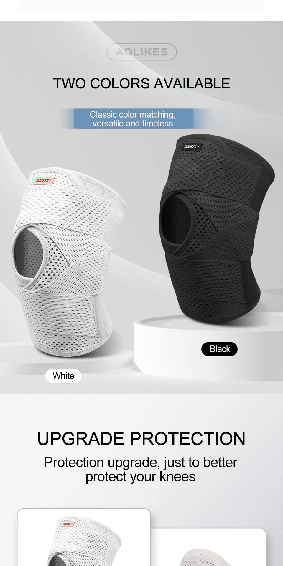 AOLIKES 1PCS Compression Knee Pad For Relieve Meniscal Tear Knee Pain Arthritis Joint Pain Relief Breathable Knee Support