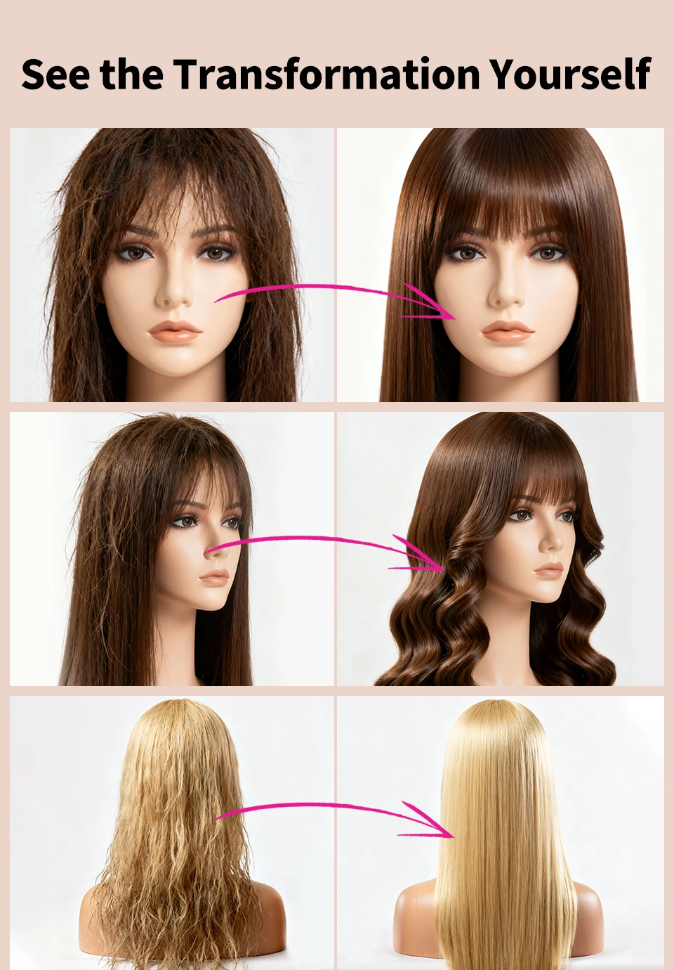 SEVICH Professional Wig Hair Care Products Wig Smoothing Keratin Hair Mask Oil Control Deep Cleansing Wig Shampoo Wig Care Spray