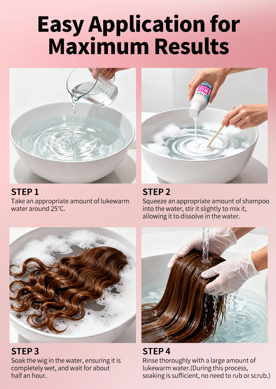 SEVICH Professional Wig Hair Care Products Wig Smoothing Keratin Hair Mask Oil Control Deep Cleansing Wig Shampoo Wig Care Spray