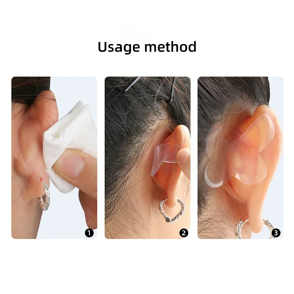 Butterfly-Shaped Elf Ear Stickers Corrector Correction Patch Silicone Patches Tape Cosmetics Ears Primer