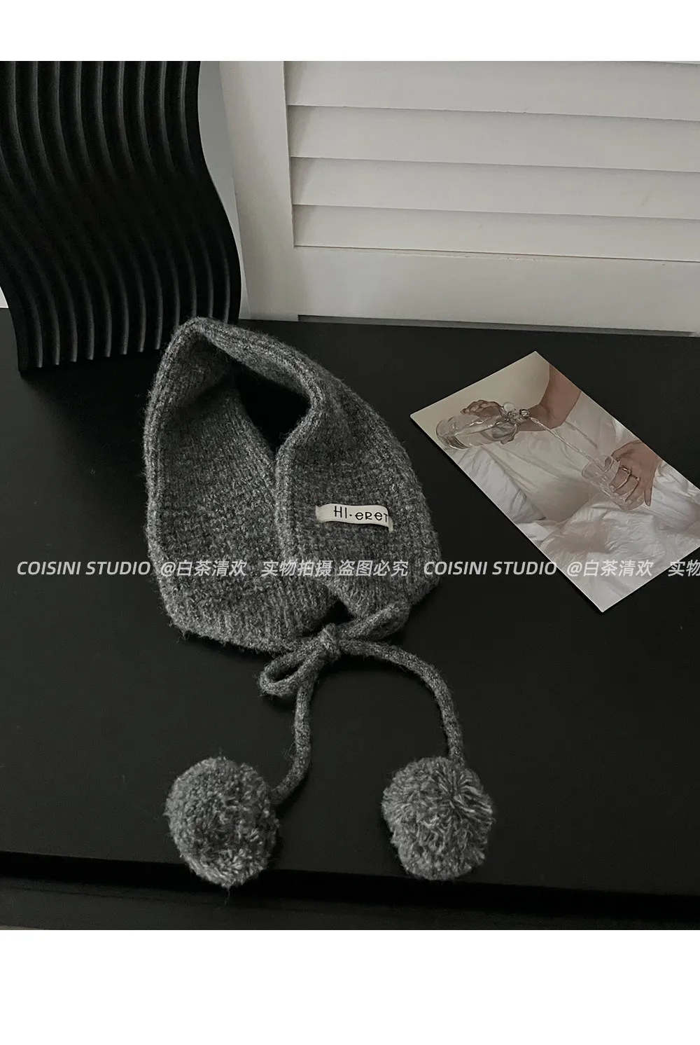 Y2K Sweet Fuzzy Knit Earmuffs Fo Women Warmer Headband Bow Pom‑pom Decoration Winter Windproof Ear Muff Streetwear Ear Cover