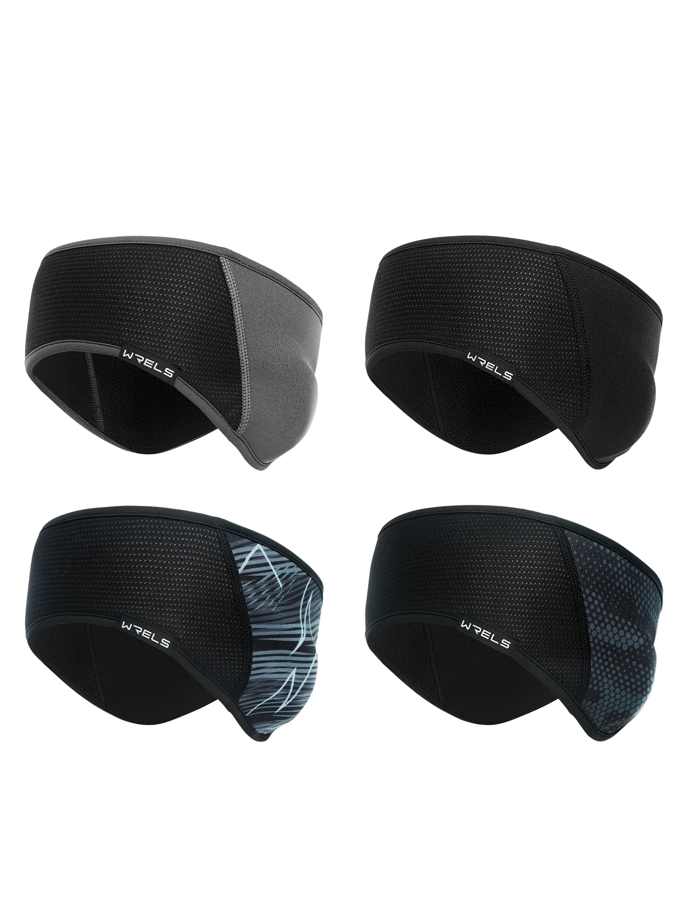 WRELS Winter Cycling Ear Warmer Headband Polar Fleece Windproof Thermal Ear Muffs Running Skiing Hiking Outdoor Sports Men Women