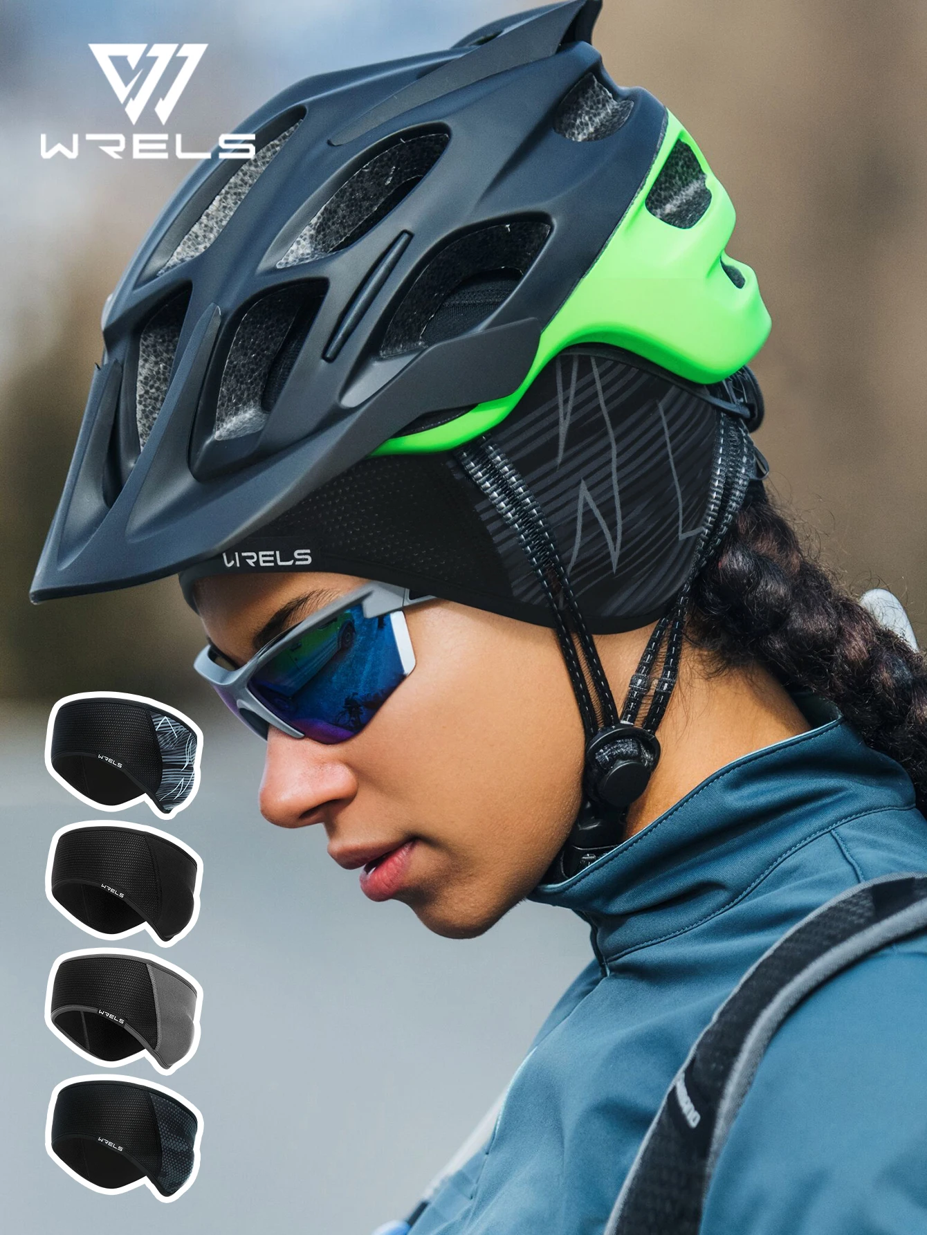 WRELS Winter Cycling Ear Warmer Headband Polar Fleece Windproof Thermal Ear Muffs Running Skiing Hiking Outdoor Sports Men Women