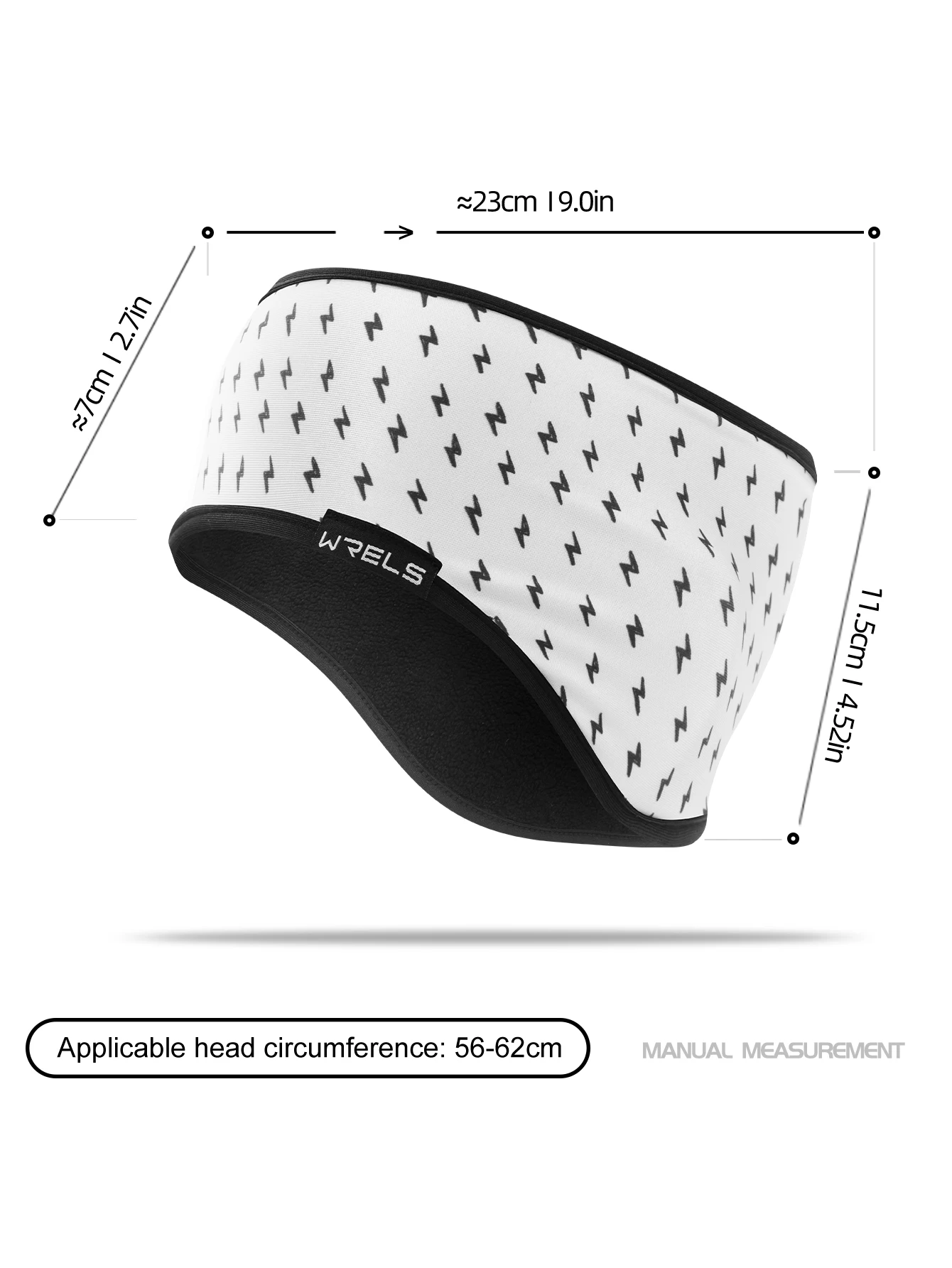 WRELS Winter Ear Warmer Headband Windproof Sports Fleece Thermal Ear Muffs for Women Men Running Hiking Skiing Cycling Jogging