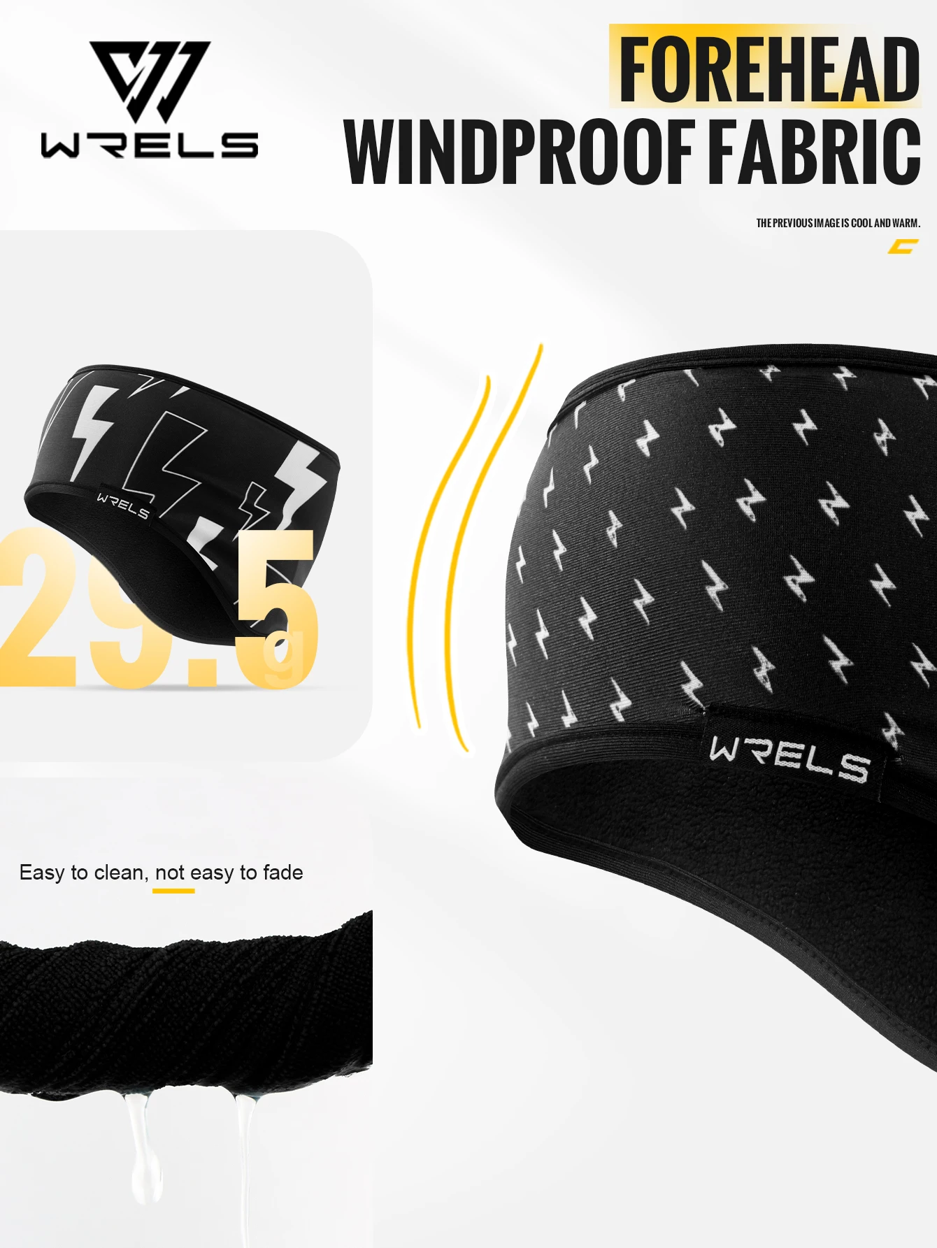 WRELS Winter Ear Warmer Headband Windproof Sports Fleece Thermal Ear Muffs for Women Men Running Hiking Skiing Cycling Jogging