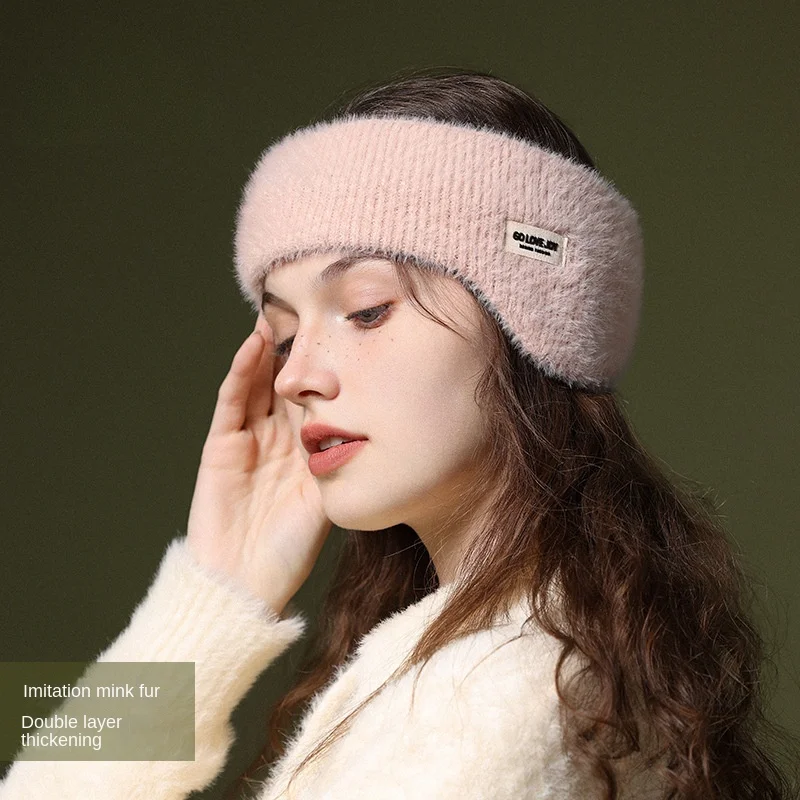 Earmuffs Hair Bands Winter Women Men Elastic Thicken Soft Comfortable Ear Warmer Fashion Skiing Outdoor Sport Hair Accessories
