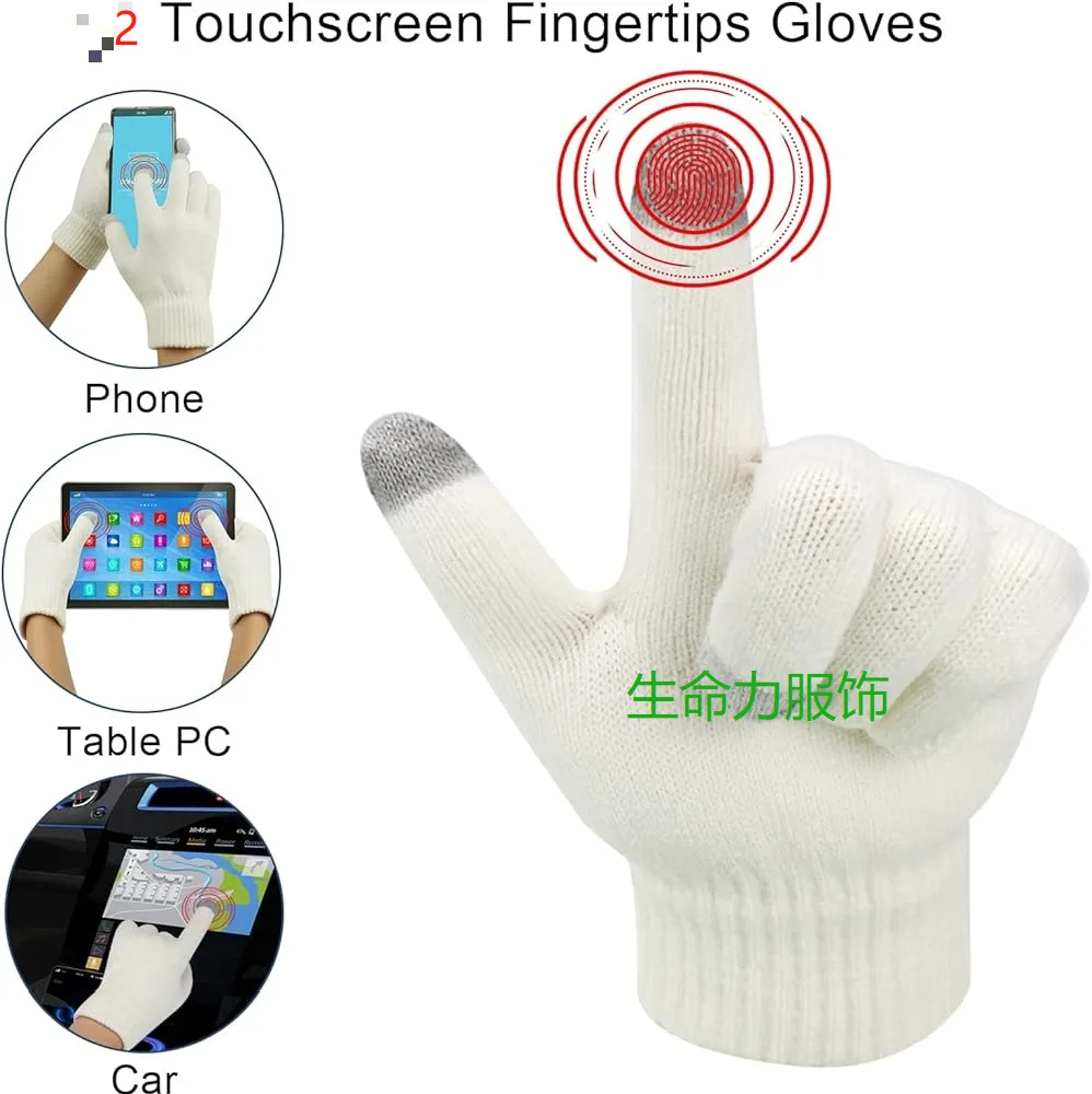 New Adult Women Winter Warm Touchscreen Gloves Three-piece Set Men Hat Scarf Set Ladies Windproof Fleece Comfortable Style Gents