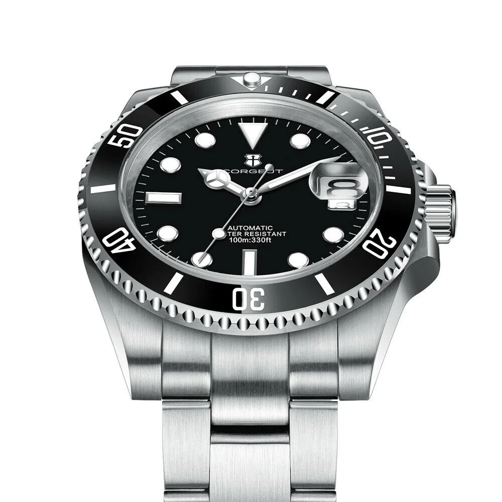 Custom Logo Men Watches Luxury 40mm NH35/MIYOTA Automatic Mechanical Wristwatches Ceramic 100M Dive Watch Sapphire Luminous